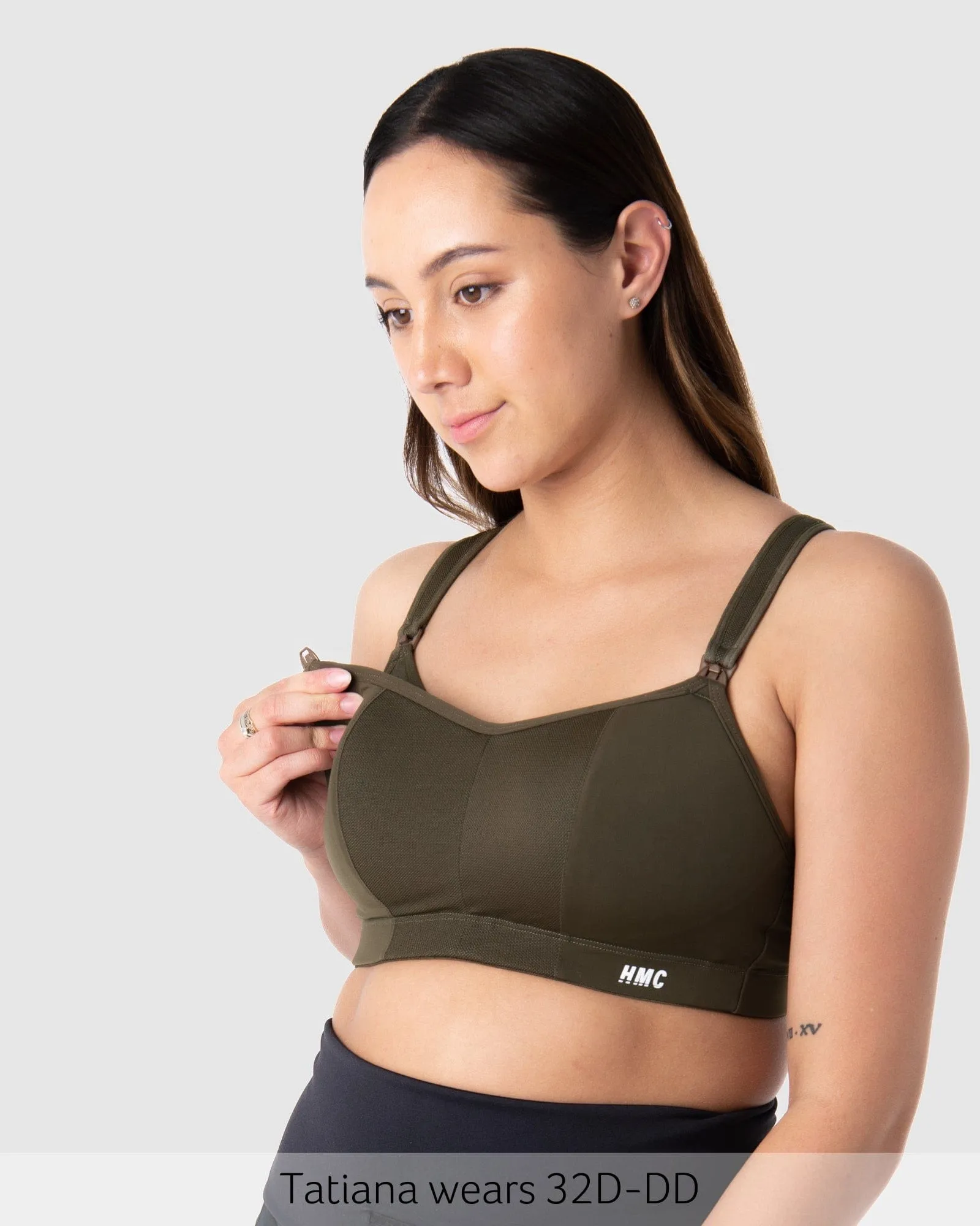 Zen Sports Nursing Bra - Olive